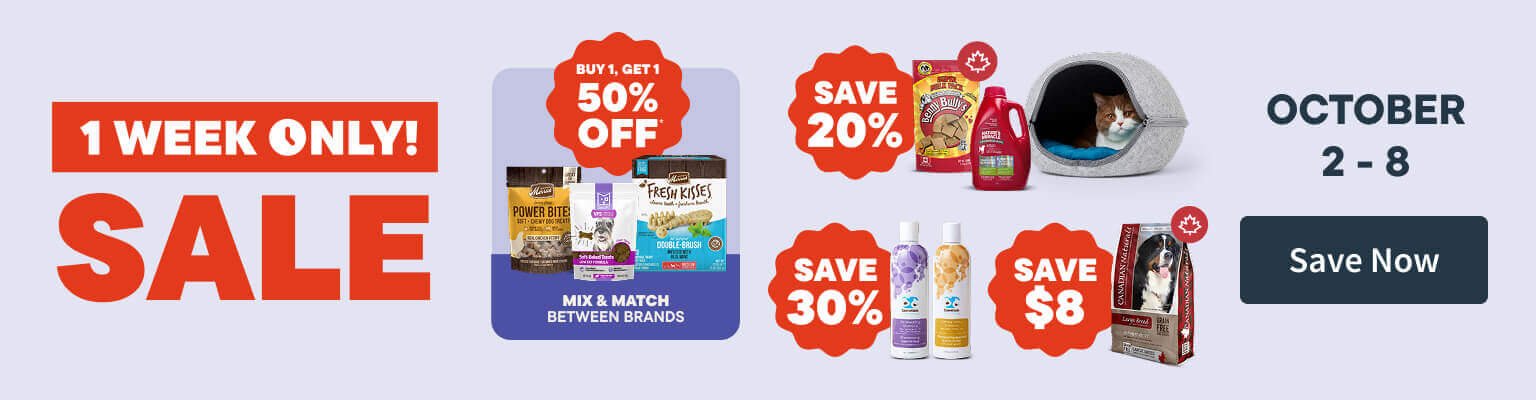 1 week only sale!. October 2-8. Save Now