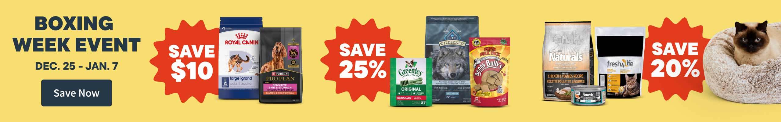 Boxing Week Event. December 24 - January 7. Save Now