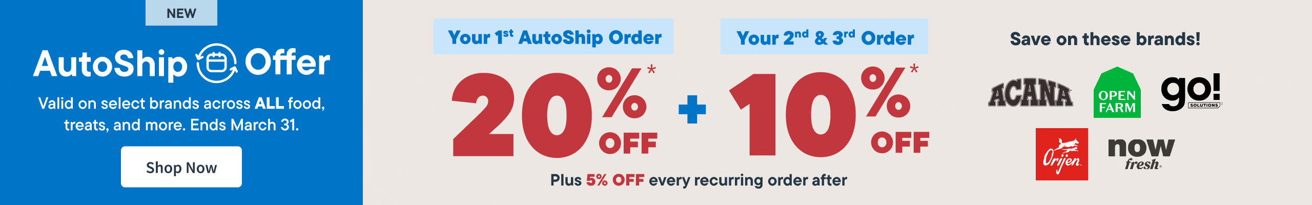Get 20% OFF your first AutoShip order — plus enjoy 10% OFF your 2nd and 3rd order! Shop No