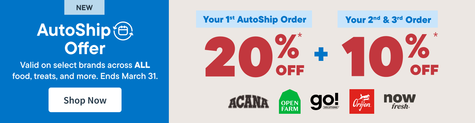 Get 20% OFF your first AutoShip order — plus enjoy 10% OFF your 2nd and 3rd order! Shop No